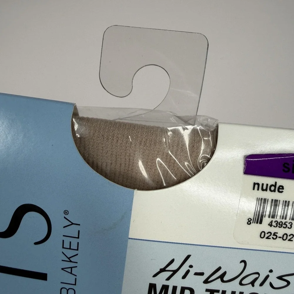 Assets By Sara Blakely Hi-Waist Mid-Thigh Shaper Womens 5 Nude Beige Spanx